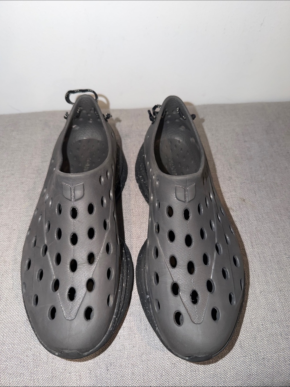 Men's Grey Slip-On Ventilated Clog — Comfortable Everyday Slip-Ons